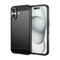 Capa iPhone 16 PLUS - TPU Escovado Preto