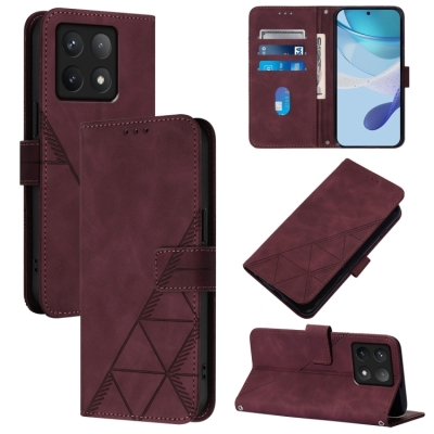 Capinha Xiaomi 14T - Flip Carteira Vinho