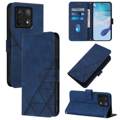 Capinha Xiaomi 14T - Flip Carteira Azul