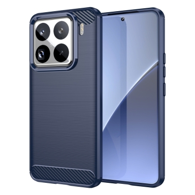 Capinha Celular Xiaomi 15 PRO - TPU Escovado Azul