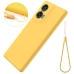 Capa Motorola Edge 50 Fusion - Silicone Amarelo