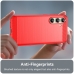 Capa Smartphone Galaxy S24 FE - TPU Escovado Vermelho