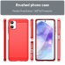 Capinha Celular Galaxy A06 - TPU Escovado Vermelho