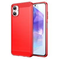 Capinha Celular Galaxy A06 - TPU Escovado Vermelho