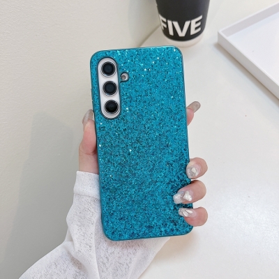 Capa Samsung Galaxy S24 FE - TPU Glitter Azul