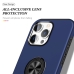 Capinha iPhone 16 PRO MAX - TPU Anel de Suporte Azul