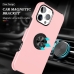 Capinha iPhone 16 PRO MAX - TPU Anel de Suporte Rosa