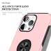 Capinha iPhone 16 PRO MAX - TPU Anel de Suporte Rosa