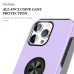 Capinha iPhone 16 PRO MAX - TPU Anel de Suporte Roxo