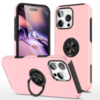 Capa iPhone 16 PRO - TPU Anel de Suporte Rosa