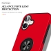 Capa iPhone 16 Plus - TPU Anel de Suporte Vermelho