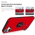 Capa iPhone 16 Plus - TPU Anel de Suporte Vermelho