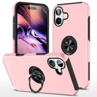 Capa iPhone 16 Plus - TPU Anel de Suporte Rosa