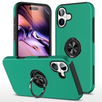 Capa iPhone 16 Plus - TPU Anel de Suporte Verde