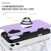 Capa iPhone 16 Plus - TPU Anel de Suporte Roxo