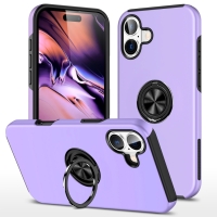 Capa iPhone 16 Plus - TPU Anel de Suporte Roxo