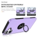 Capa iPhone 16 Plus - TPU Anel de Suporte Roxo