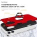 Capa Smartphone iPhone 16 - TPU Anel de Suporte Vermelho