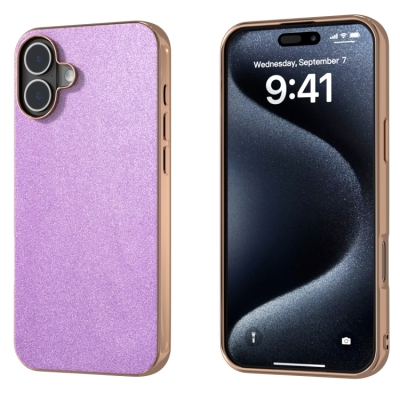 Capinha iPhone 16 PLUS - Glitter Roxo