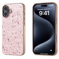 Capa para iPhone 16 - Glitter Rosê