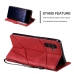 Capinha Samsung S25+ PLUS - Flip Skin Feel Vermelho