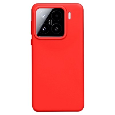 Capinha Celular Xiaomi 15 - Silicone Vermelho