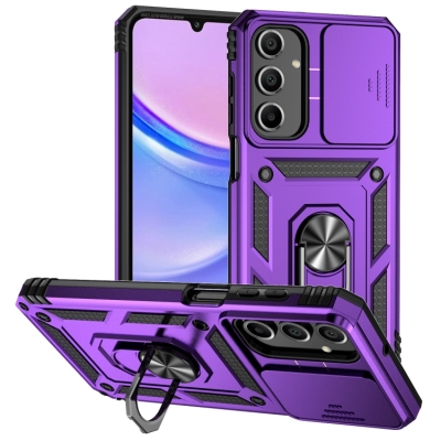 Capinha Samsung A16 - Protetor de Câmera e Suporte Roxo