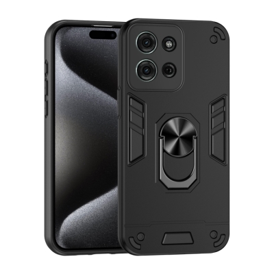 Capinha Celular Moto G75 - Anel de Suporte Preto