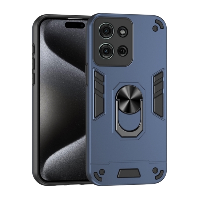 Capinha Celular Moto G75 - Anel de Suporte Azul