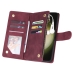 Capa Samsung Galaxy S25+ PLUS - Flip Carteira Vinho