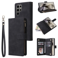 Capa Samsung Galaxy S25 ULTRA - Flip Carteira Preto