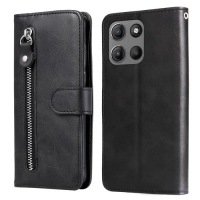 Capa Moto G15 - Flip com Zipper