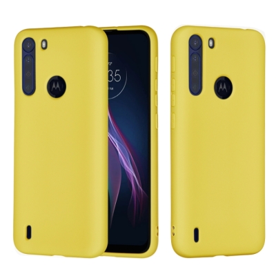 Capa Smartphone Motorola One Fusion - Silicone Amarelo