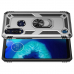 Capa Moto G8 Power Lite com Anel de Suporte Prata