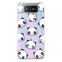 Capa Zenfone 7 Transparente Panda