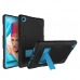 Capa Samsung Tab A7 com Suporte Preto-Azul