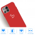 Capa iPhone 12 TPU Coração Vermelho