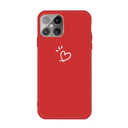 Capinha de Celular iPhone 12 Pro TPU Coração Vermelho