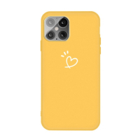 Capa iPhone 12 TPU Coração Amarelo