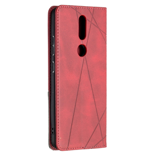 Estojo de couro em relevo para Nokia C32 (vermelho)