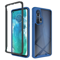 Capa Motorola Edge+ Plus TPU e Plástico Azul