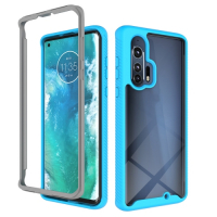 Capa Motorola Edge+ Plus TPU e Plástico Azul Claro