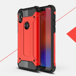 Capa para Motorola One Combinação TPU e Plástico - Vermelho