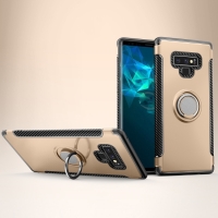 Capa Galaxy Note 9 - TPU com Anel de Suporte Dourado