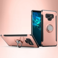 Capa Galaxy Note 9 - TPU com Anel de Suporte Rosa