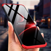 Capa Celular Samsung A50 Cobertura Completa das Bordas Preto-Vermelho