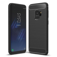 Capa Samsung Galaxy S9 TPU Fibra de Carbono Preto