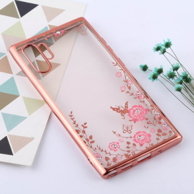 Capa Galaxy Note10+ Plus Flores Rosa