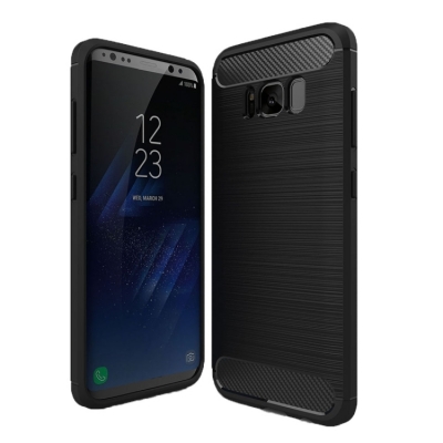 Capa Galaxy S8 Textura Fibra de Carbono Preto