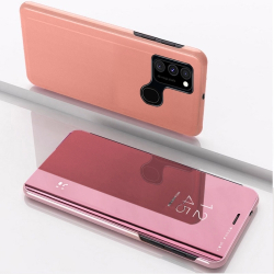 Capa Flip Espelhada para Samsung M31 Rosa Dourado